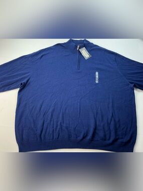 Men's Quarter-Zip Sweater - Navy